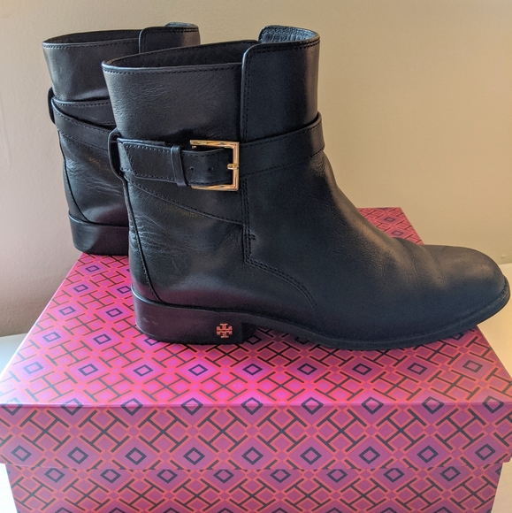 tory burch women's brooke leather ankle booties